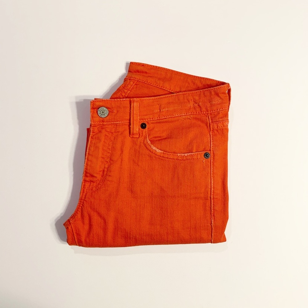 Like New! Polo Ralph Lauren Orange Cropped Denim